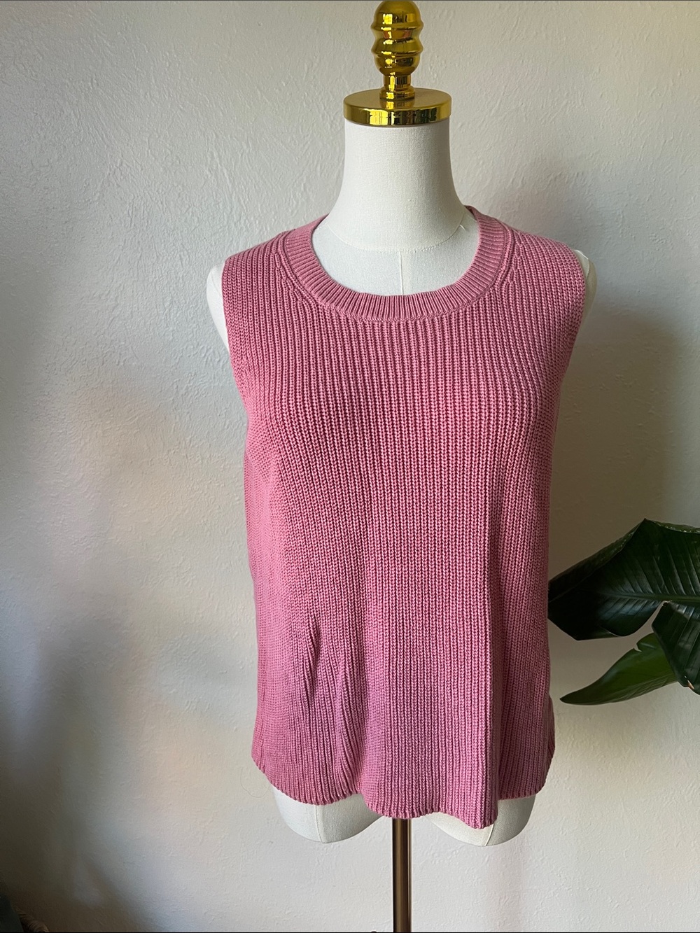 Kersh Ribbed knit Tank Top - Rose Pink Coquette girl cottagecore preppy costal